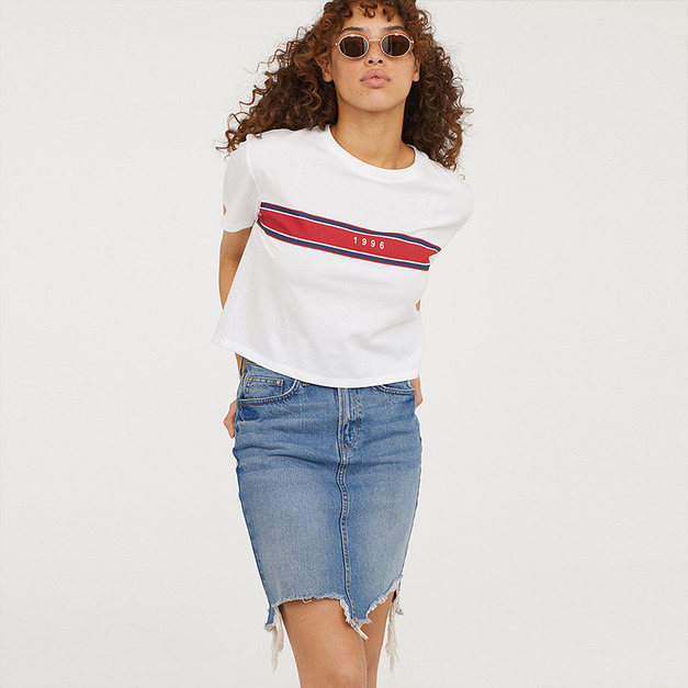 經典款 1996寬肩短版圓領短T恤