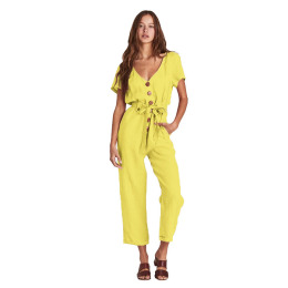 時尚百搭 單排扣九分連身褲