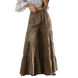 歐美女士長褲拼接顯瘦蛋糕褲裙長褲女士下身