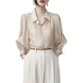 歐美襯衫別緻上身設計感小眾寬鬆顯瘦氣質防曬衫_2