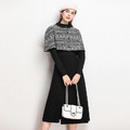 小香風洋裝毛衣裙三件式加厚針織裙