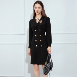 棉花糖女孩時尚西裝洋裝法式高級外套