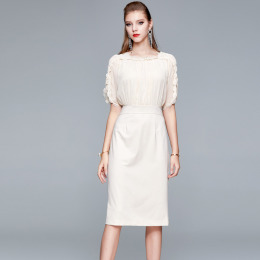 歐美遮肚子顯瘦溫柔風氣質收腰包臀裙子