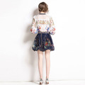 洋氣俏皮女裝復古上衣半身裙兩件式時尚女神範套裝_2