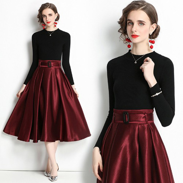 時尚套裝名媛氣質洋氣法式套裝裙洋氣半身裙子兩件式