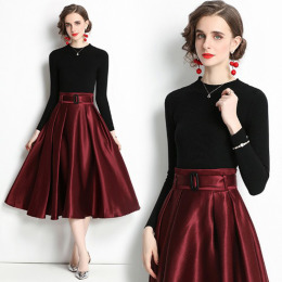 時尚套裝名媛氣質洋氣法式套裝裙洋氣半身裙子兩件式