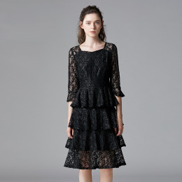 蛋糕洋裝大碼蕾絲裙加肥加大棉花糖女孩裙