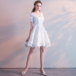 宴會小禮服短版小個子舞會聚會派對洋裝