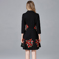 暗黑繫心機刺繡小黑裙子 名媛棉花糖女孩洋裝_2
