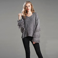 套頭毛衣流蘇歐美通勤素色時尚針織衫_1