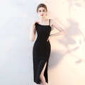 高檔氣質宴會性感單肩聚會尾牙晚禮服