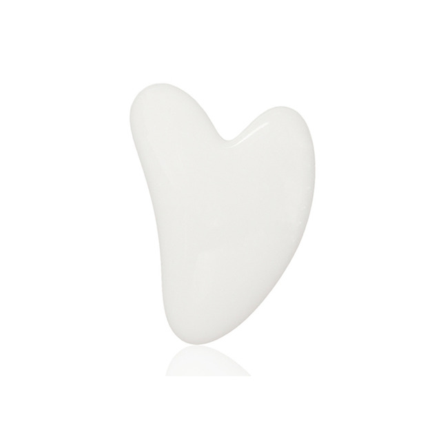 天然玉石心形刮痧板