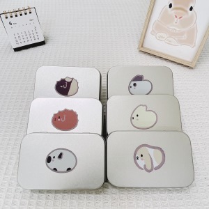 牧草圓又圓 | 手創-饅頭兔天小鐵盒