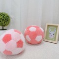 【新品】絨毛小足球 ( 白底粉點小足球/粉底白點小足球/綠色/紅色大足球 )