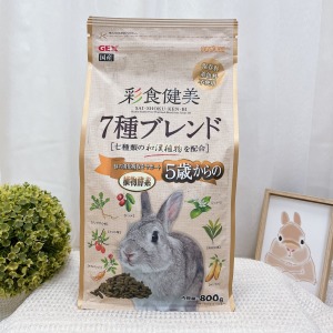 日本GEX | 彩食健美─5歲以上老兔飼料 800G
