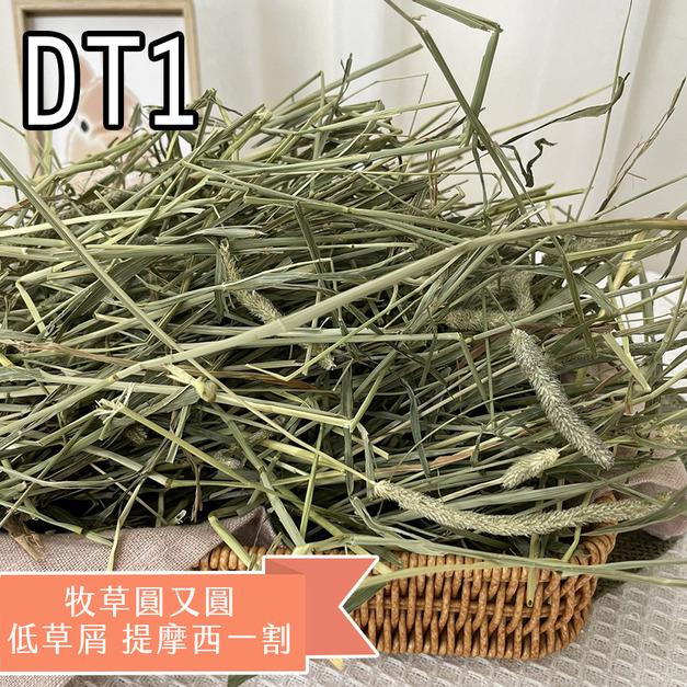 【現貨】牧草圓又圓 | 低草屑DT1優質賽馬級提摩西一割(500g)