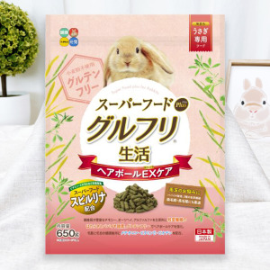 日本HI PET | 全齡兔用毛球管理牧草主食650g(淺粉色)