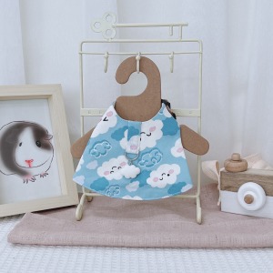 牧草圓又圓 | 老奶奶手作牽繩衣 ─ 微笑白雲  (附牽繩)