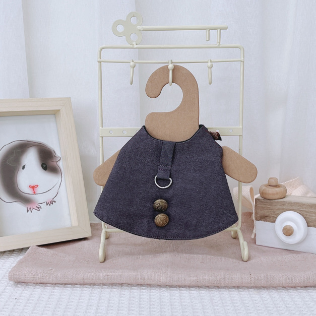 牧草圓又圓 | 老奶奶手作牽繩衣 ─ 鈕扣西裝 (附牽繩)