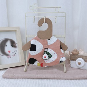 牧草圓又圓 | 老奶奶手作牽繩衣 ─ 粉色飯糰 (附牽繩)