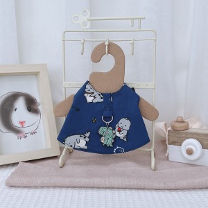 牧草圓又圓 | 老奶奶手作牽繩衣 ─ 小恐龍 (附牽繩)