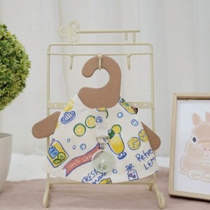 牧草圓又圓 | 老奶奶手作牽繩衣 ─ 檸檬汽水(白) (附牽繩)