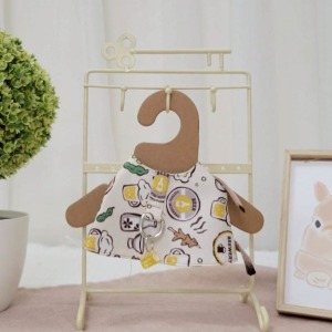 牧草圓又圓 | 老奶奶手作牽繩衣 ─ 燒烤店(白) 黃啤 (附牽繩)