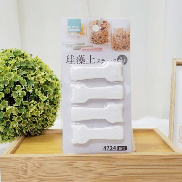 矽藻土貓貓造型環保乾燥劑(4入)