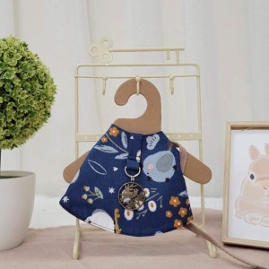 牧草圓又圓 | 老奶奶手作牽繩衣 ─ 小鳥賞花  (附牽繩)