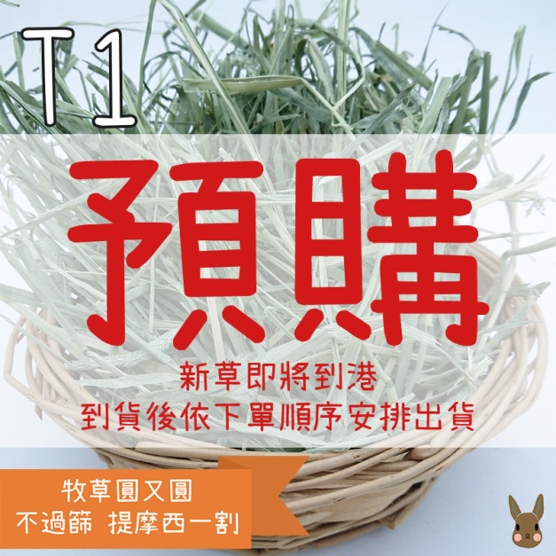 【新草預計10月底到港！】牧草圓又圓 | 不過篩優質賽馬級提摩西一割(1kg)