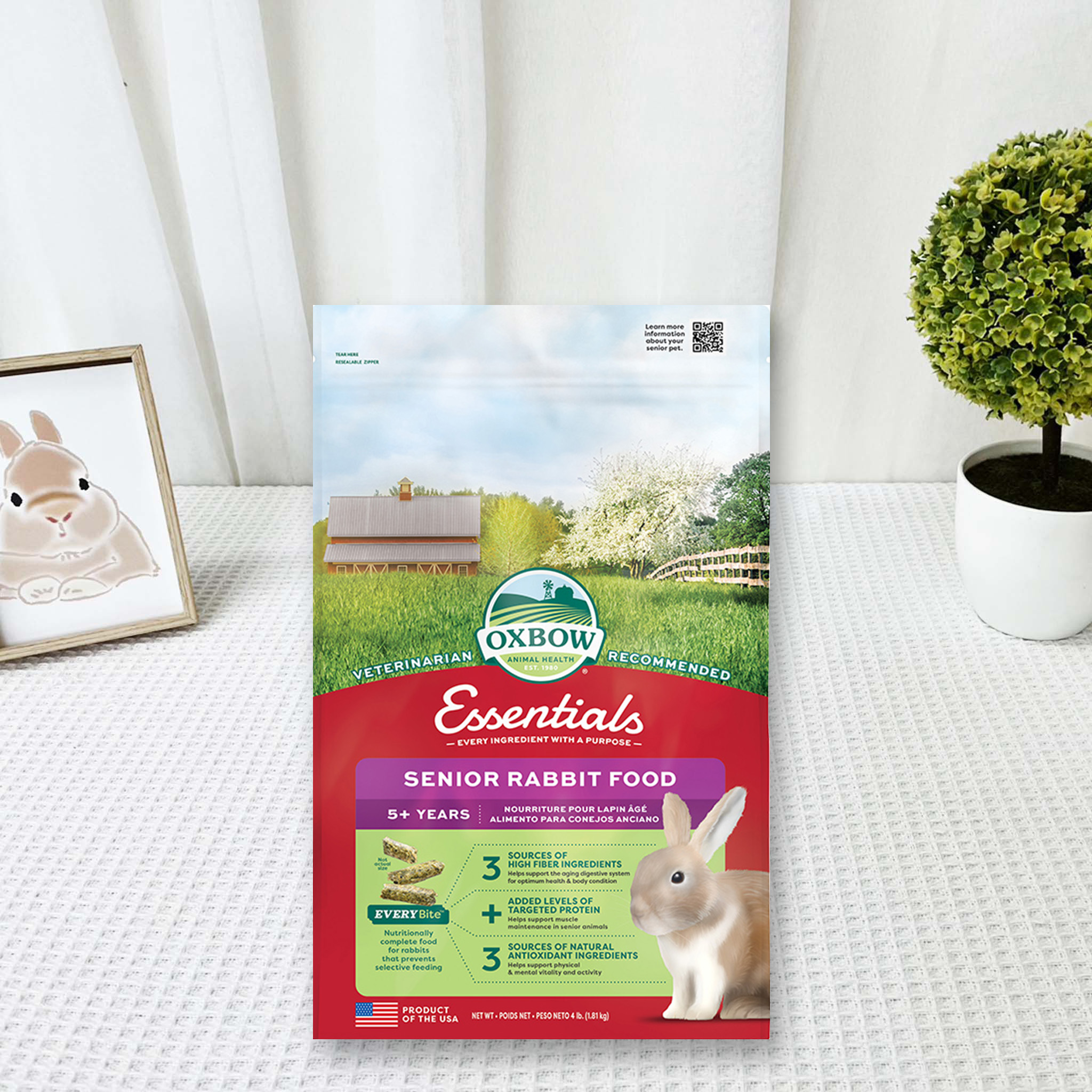 美國OXBOW | 老兔飼料 4磅(約1.81kg)