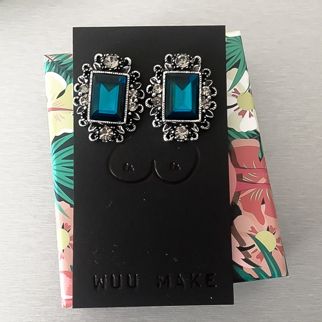 鑲鑽奧地利水晶耳環 - E01504