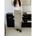 [正韓]附腰封設計感長裙