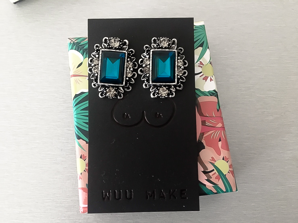 鑲鑽奧地利水晶耳環 - E01504