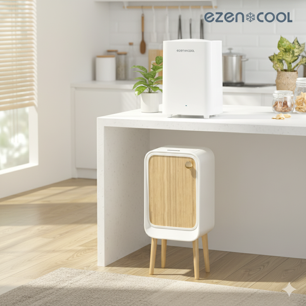 【獨家組合優惠】EZENCOOL 冷藏廚餘機 5L + RIMO 智能感應美顏桶