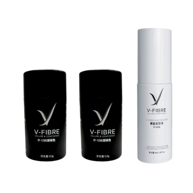 V-FIBRE植物豐盈造型粉12.5g*2+定型水50ml*1