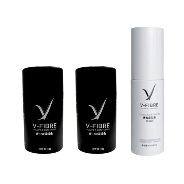V-FIBRE植物豐盈造型粉12.5g*2+定型水50ml*1