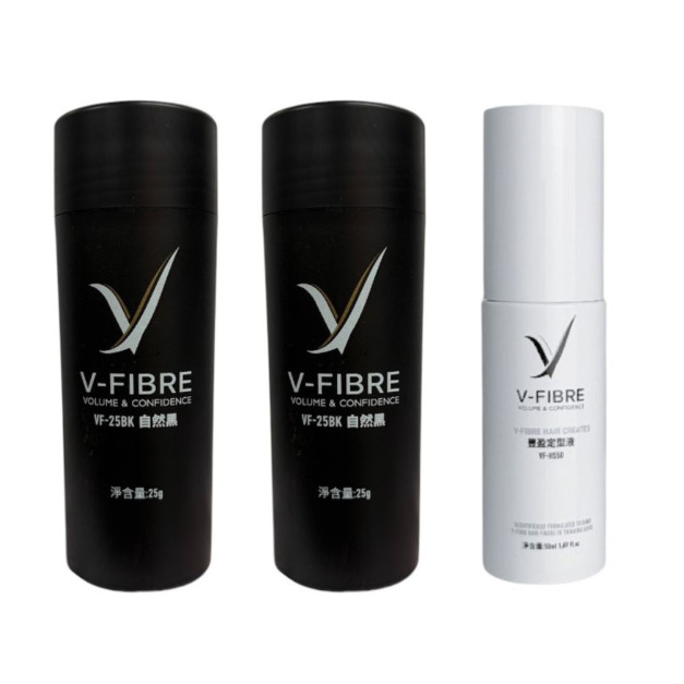 V-FIBRE植物豐盈造型粉25g*2+定型水50ml*1