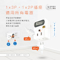 【POWER BULL】 PB-201S 節電 1開2插 插座 電源插座 擴充 壁插 分接插座 分接器 分接插座 2P+3P 三轉二插座 壁插 擴充插座 BSMI_5