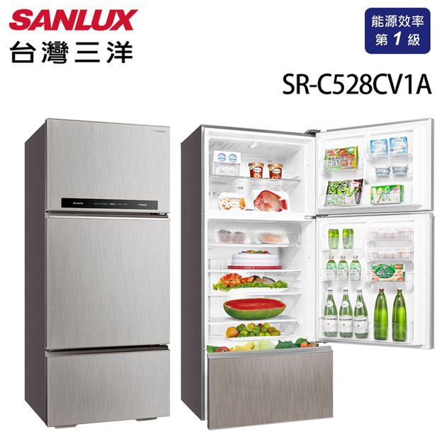 SANLUX 台灣三洋 533公升 雙門直流變頻冰箱 SR-C533BV1A 含原廠配送及基本安裝