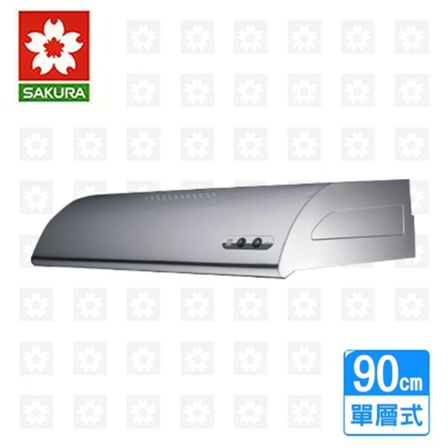 【櫻花牌】單層雙馬達式不鏽鋼除油煙機90cm ( R-3012SXL ) (限北北基原廠基本安裝)