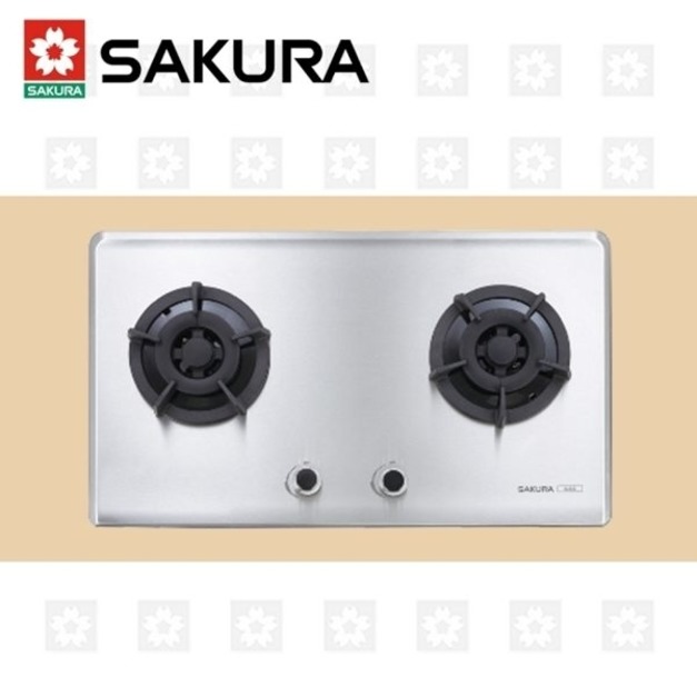 【櫻花牌】 瓦斯爐 二口小面板易清檯面爐 G-2522S(含北北基原廠基本安裝)