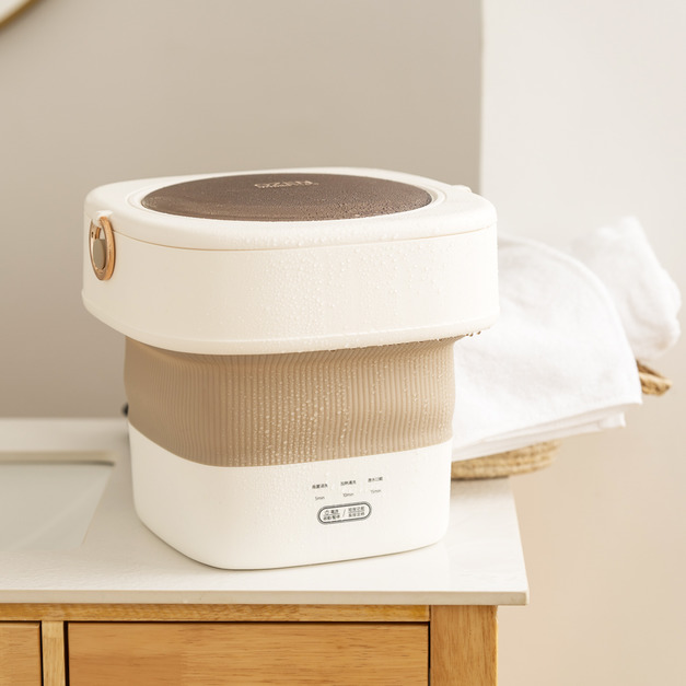 OZEN 智慧型折疊清洗機-奶茶色(TS-B01)