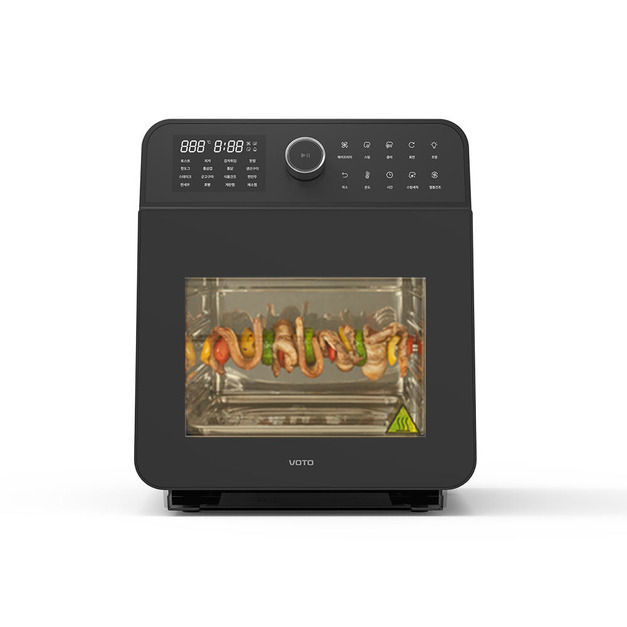 韓國VOTO 蒸氣烤箱15L-5件組(耀岩黑)