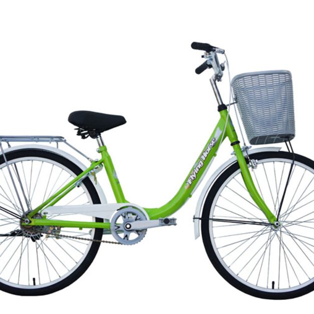 《飛馬》24吋百合淑女車-綠／白 524-07-3 自行車,腳踏車,單車