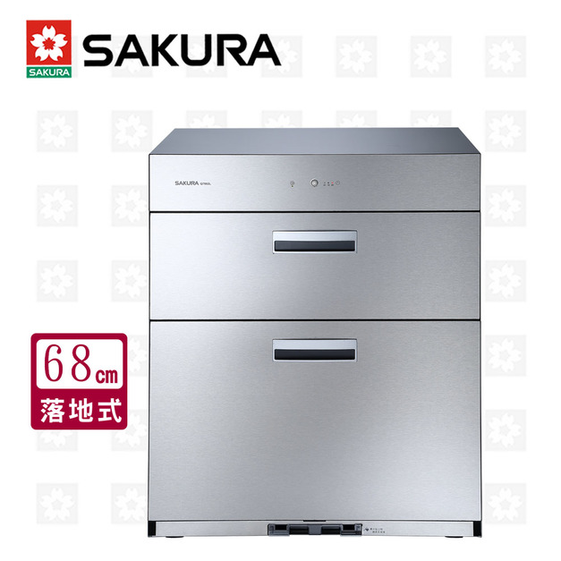 【SAKURA 櫻花】全平面落地式烘碗機-60cm寬X68cm高(Q-7692)(原廠保固安裝服務)