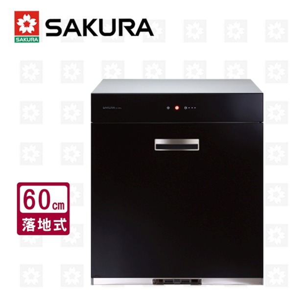 【SAKURA 櫻花】全平面玻璃觸控落地式烘碗機-60cm寬X70cm高(Q-7690L)(原廠保固安裝服務)