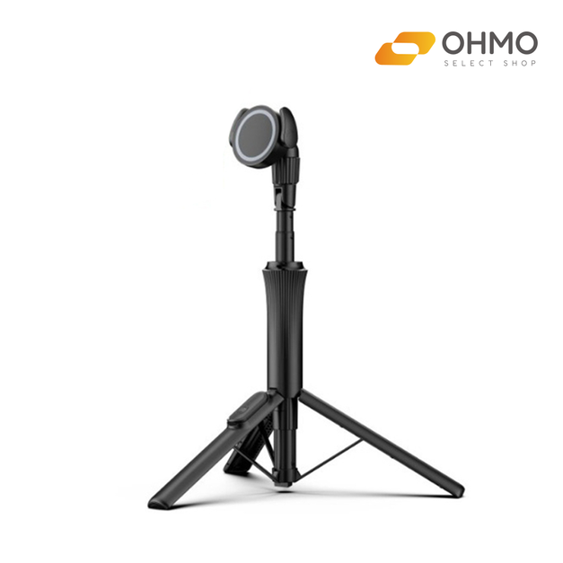 【預購】OHMO藍芽磁吸自拍桿(強力磁吸/360°隨心調整/腳架一鍵即開)