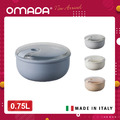 【OMADA】PULL BOX圓型(中)易拉保鮮盒-灰0.75L(185g-15.7x15.7xH8.2cm)_1