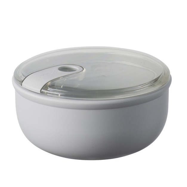 【OMADA】PULL BOX圓型(大)易拉保鮮盒-灰1.8L(297g-20.5x20.5xH10cm)